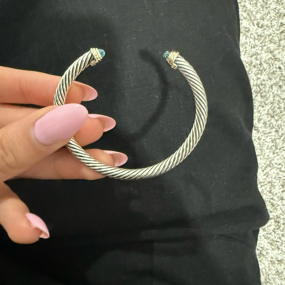 David Yurman Silver Twisted Rope Bracelet